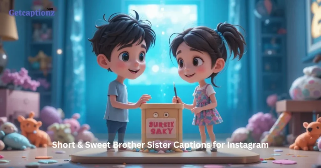 Short And Sweet Brother Sister Captions For Instagram