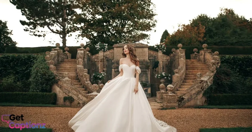 White Dress Captions